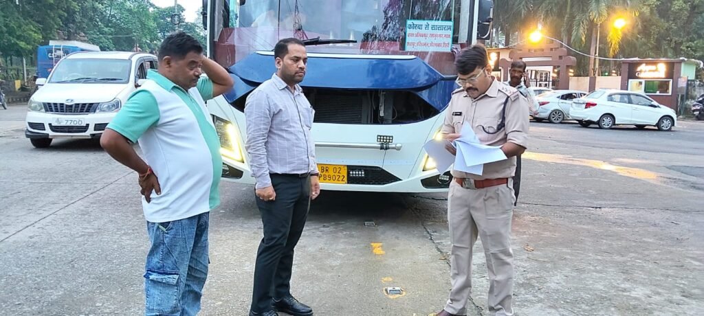 परमिट शर्त की धज्जियां, 10 यात्री बसों पर कार्रवाई ,22 हजार की पेनल्टी वसूली परिवहन विभाग ने …