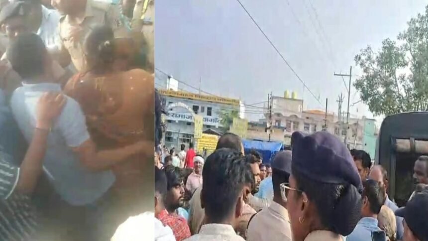 भाटागांव में अतिक्रमण पर नगर निगम की कार्रवाई: सड़क किनारे सब्जी बेचने पर दुकानदारों और अधिकारियों में तीखी बहस